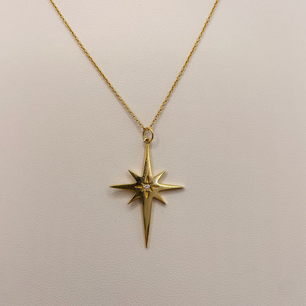 gold star with diamond