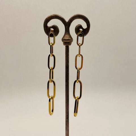 14k gold chain earrings