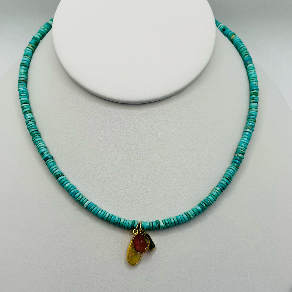 turquoise beaded necklace