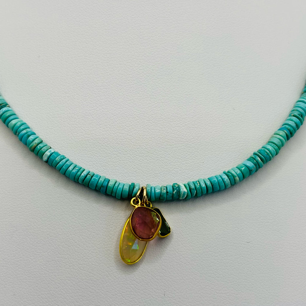 turquoise beaded necklace