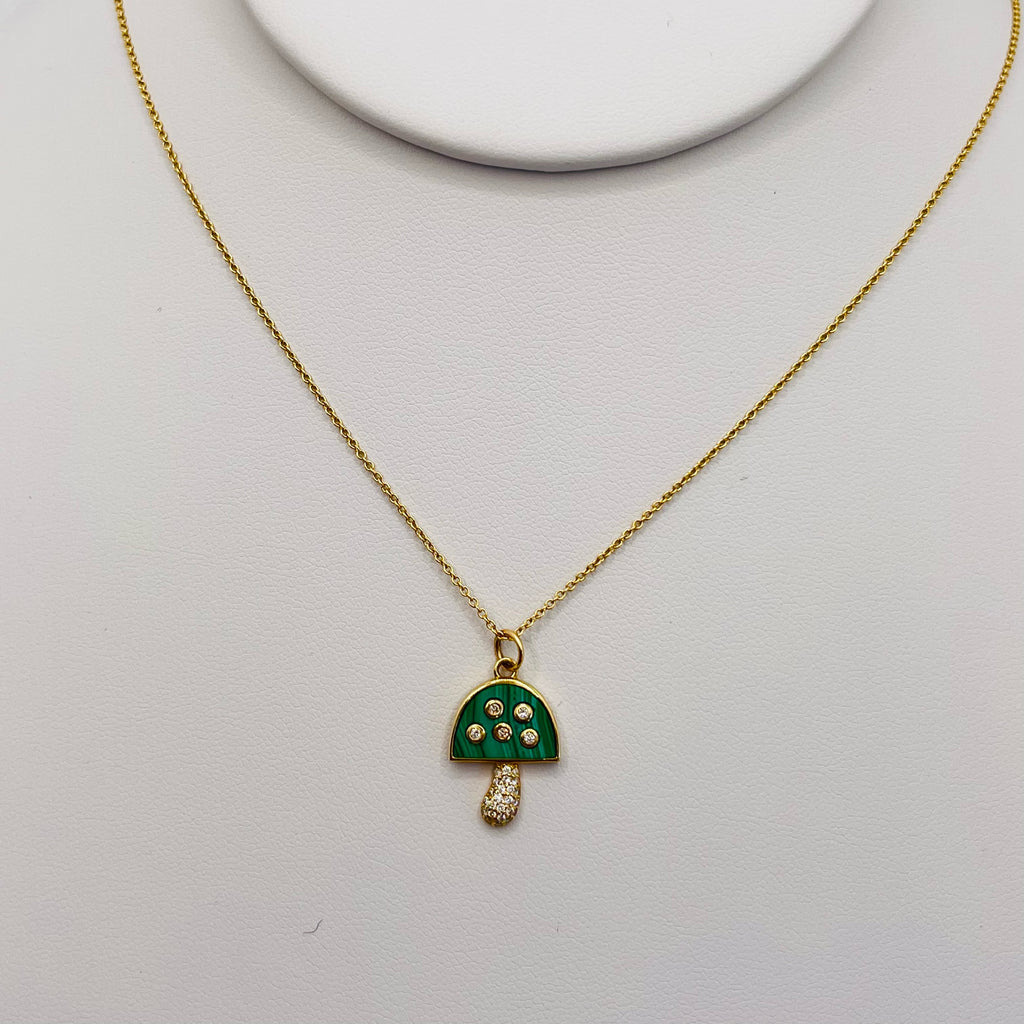 mushroom necklace