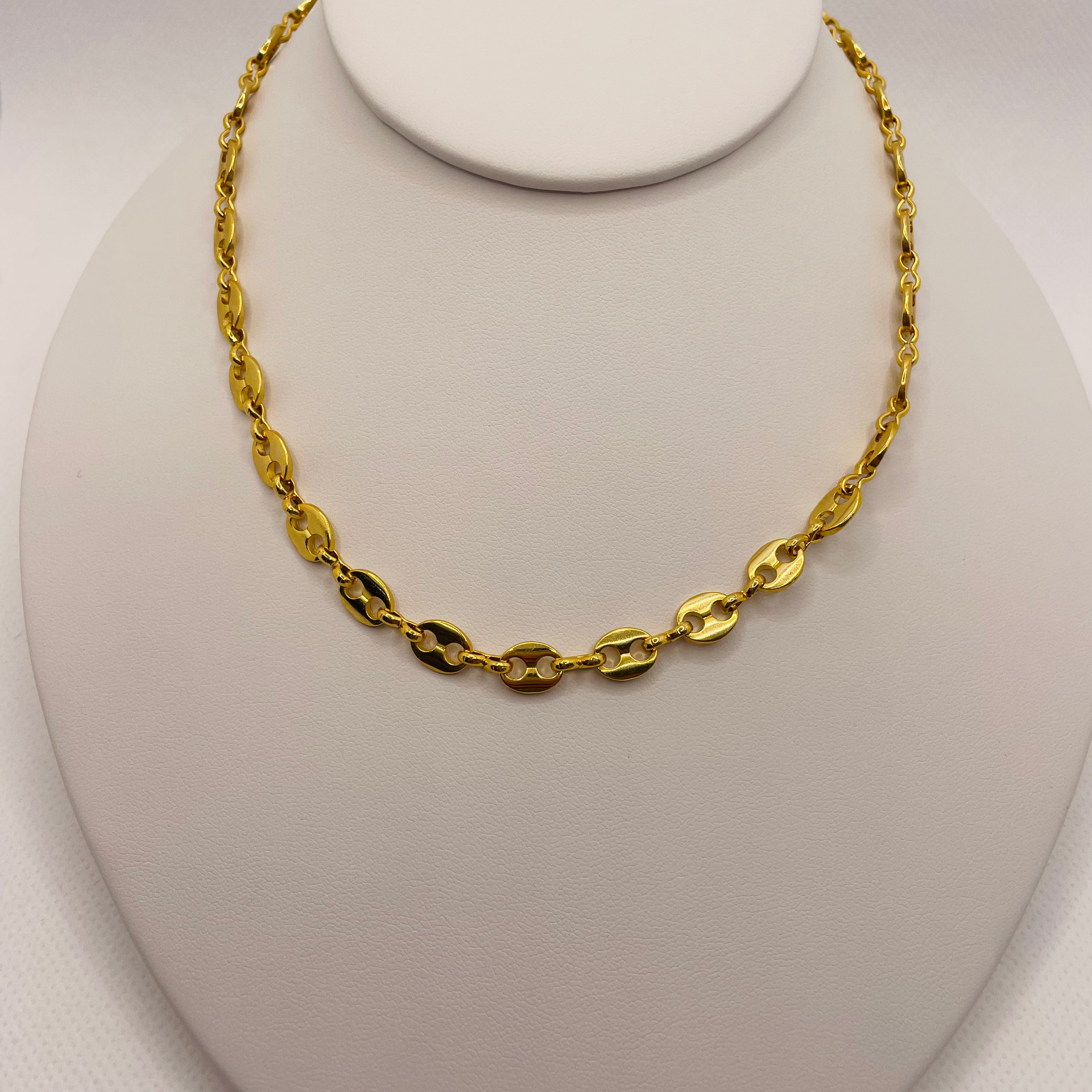 gucci style link necklace 16"