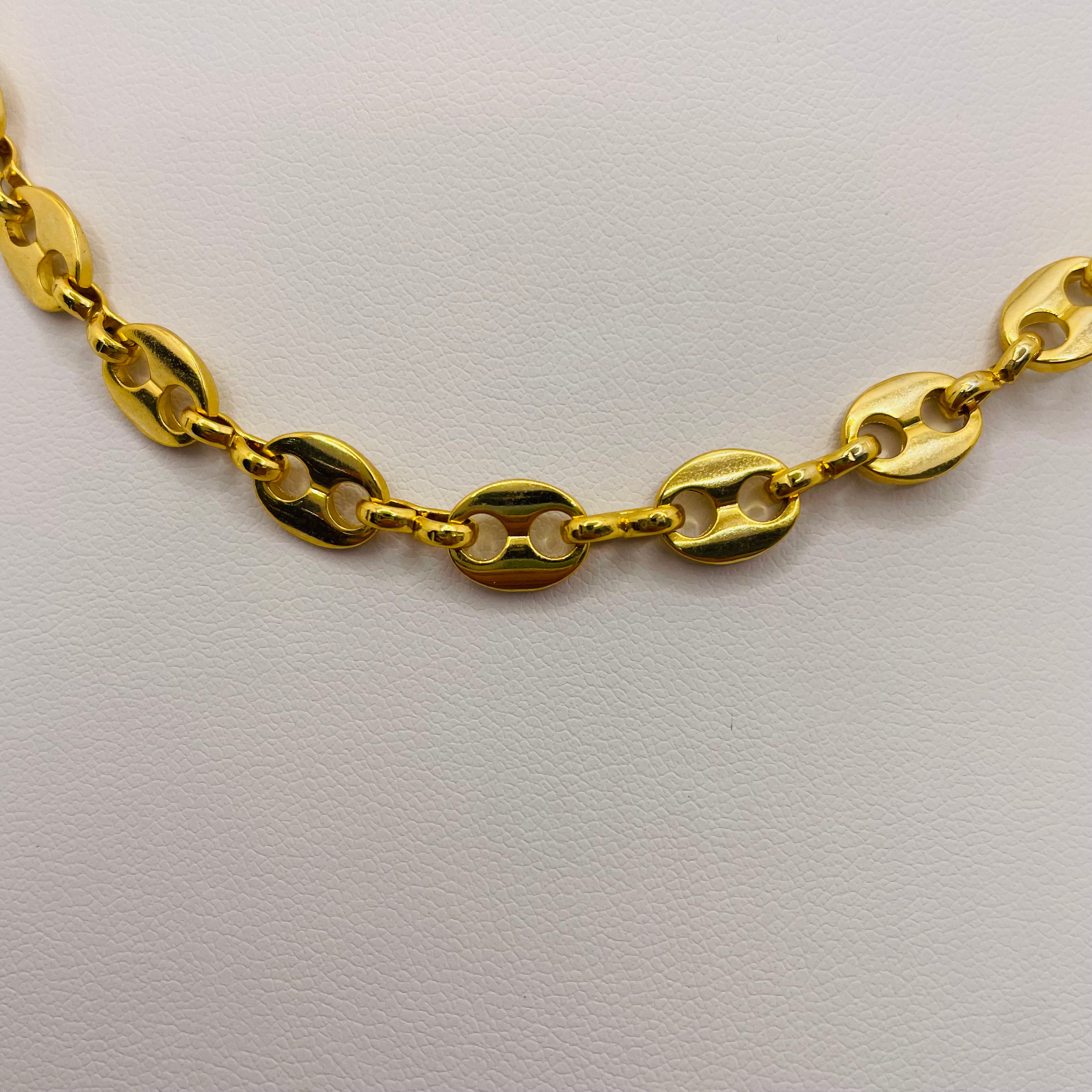 gucci style link necklace 16"