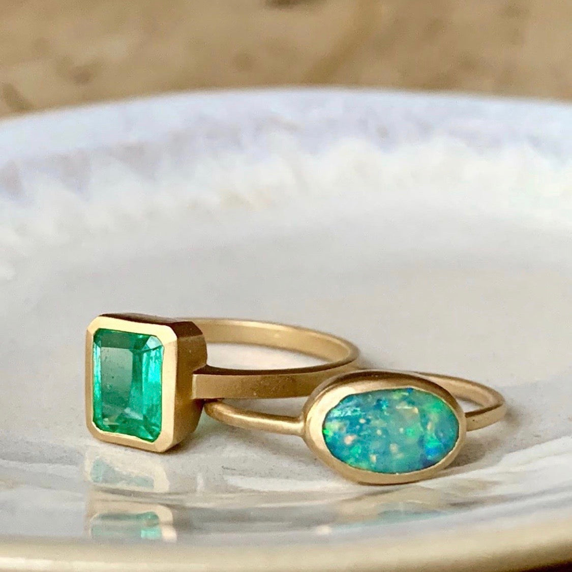 14k australian boulder opal