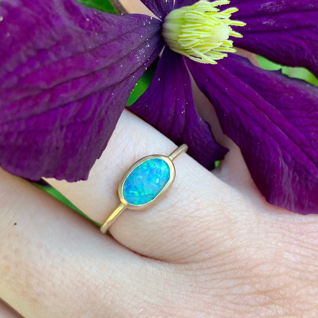 14k australian boulder opal