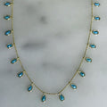 turquoise drops necklace