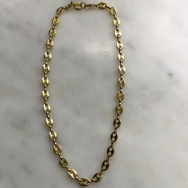 gucci style link necklace 16"