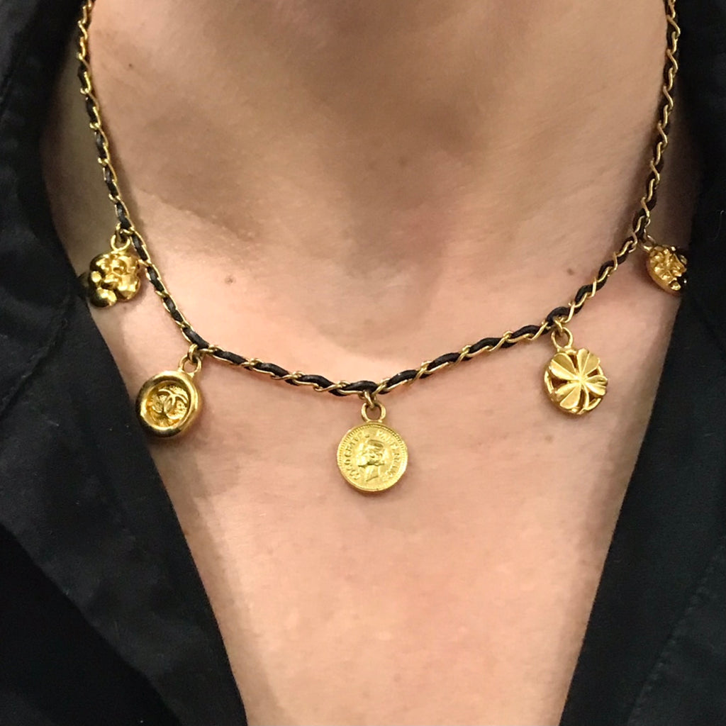 Repurposed Chanel Button Necklace | Necklace, Button necklace, Unique  jewelry