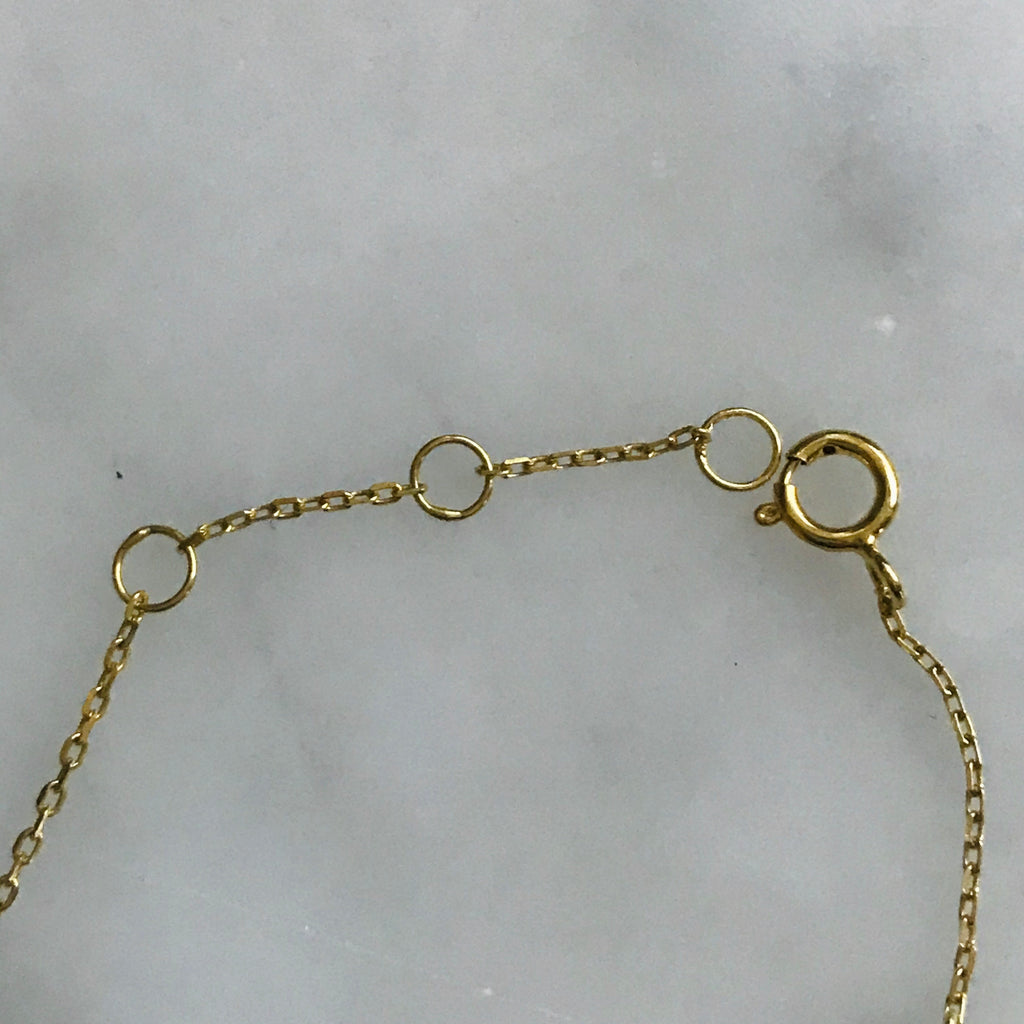 triple flower bracelet with adjustable clasp