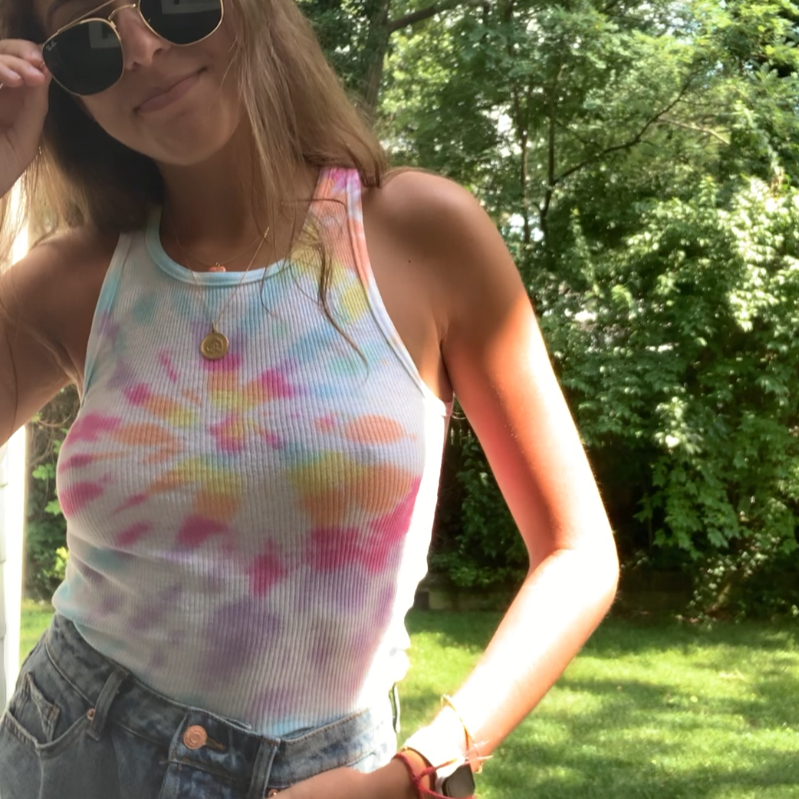 tie dye tank top