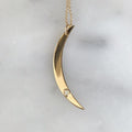 crescent moon with diamond