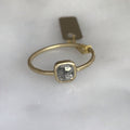 salt + pepper rose cut diamond ring 18k bezel