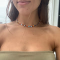 rainbow beaded necklace