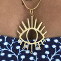 open evil eye necklace