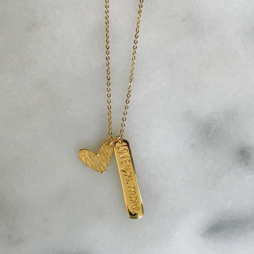 ‘i love you more’ necklace