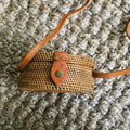 rattan cross body bag