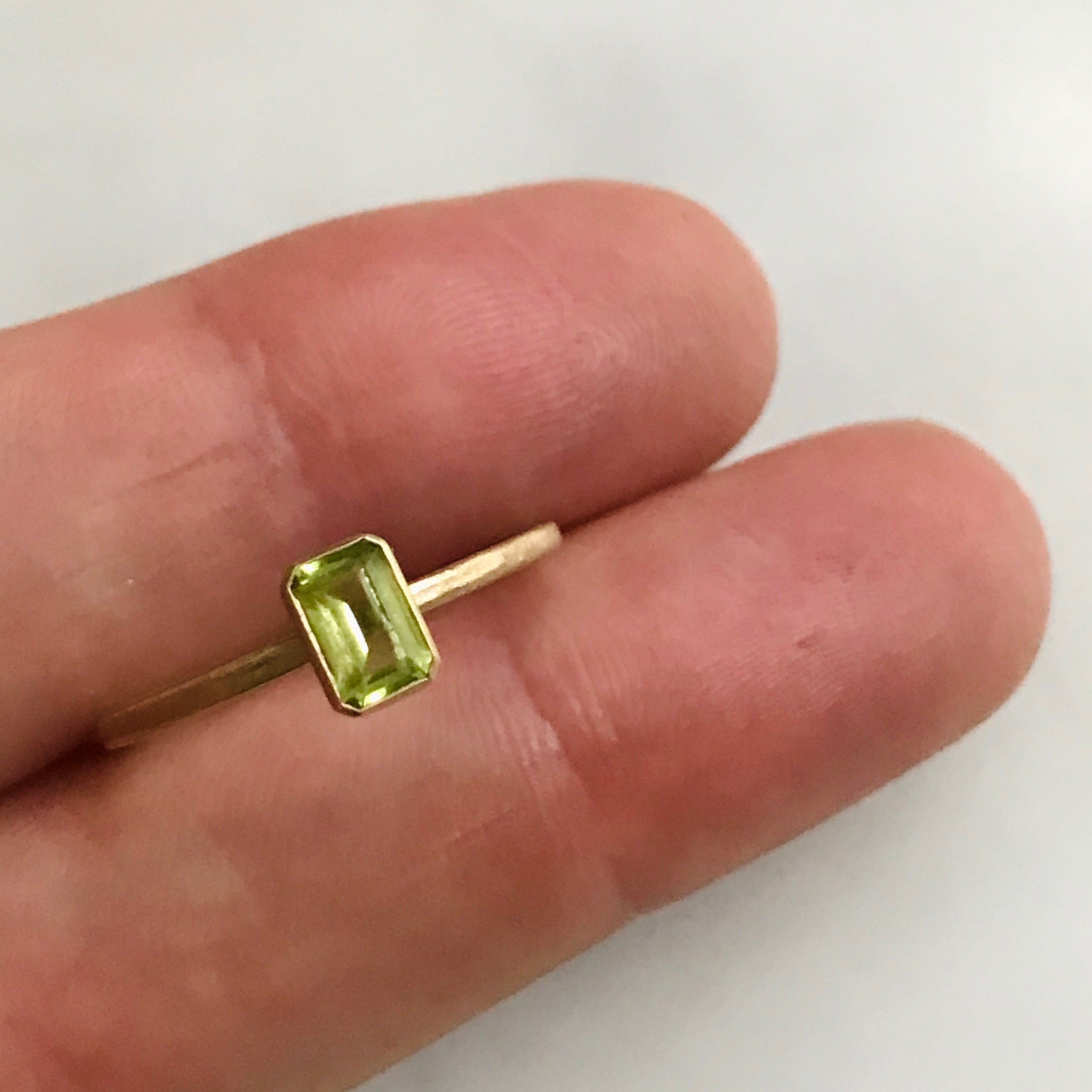 14k confetti stacking rings