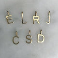 14k gold initial charms