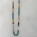 micro bead necklace on 14k gold chain