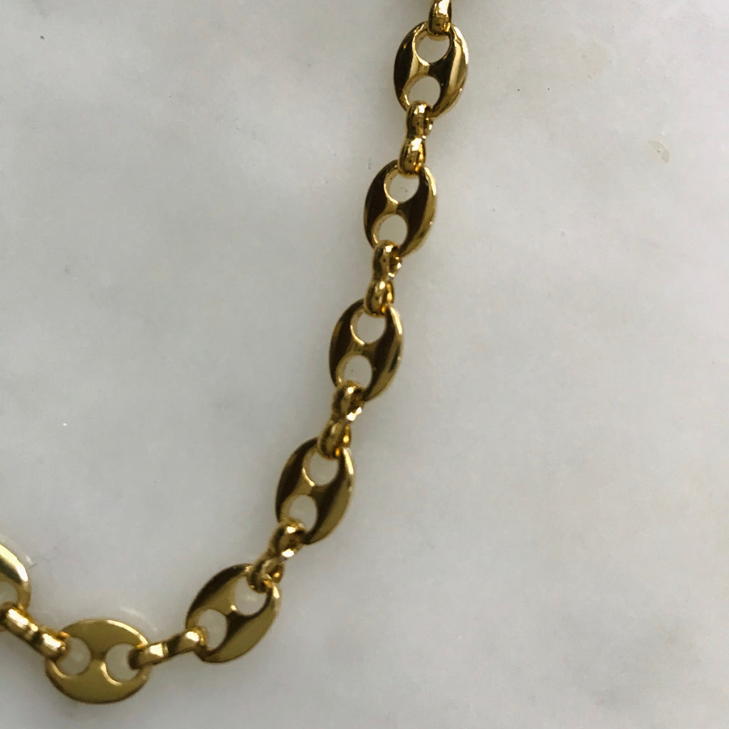 gucci style link necklace 16"